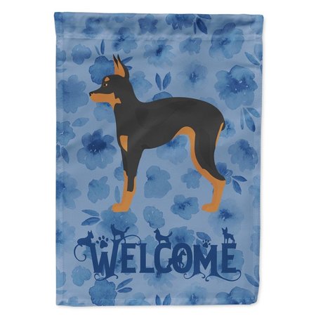 CAROLINES TREASURES 11 x 0.01 x 15 in. Russian Tor Terrier Welcome Flag Garden Size CK6045GF